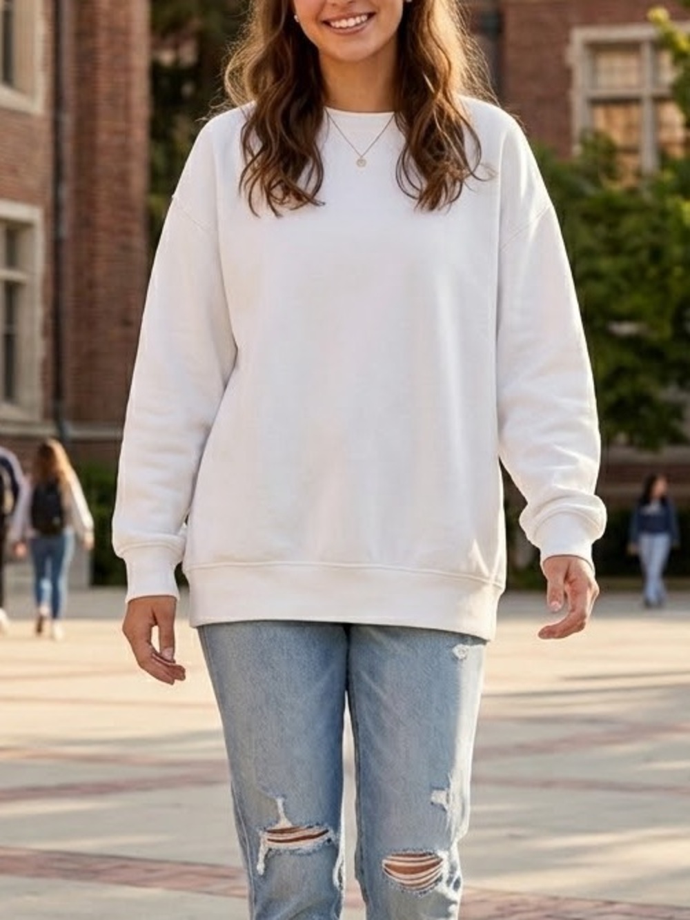 Lululemon Perfectly Oversized Crewneck Sweatshirt White